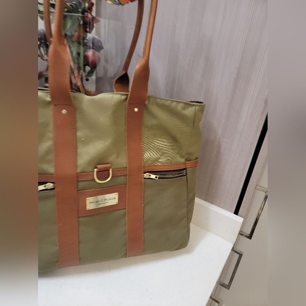 SOLD Sword & Plough Small Green Tote Bag - Picture 3 of 9